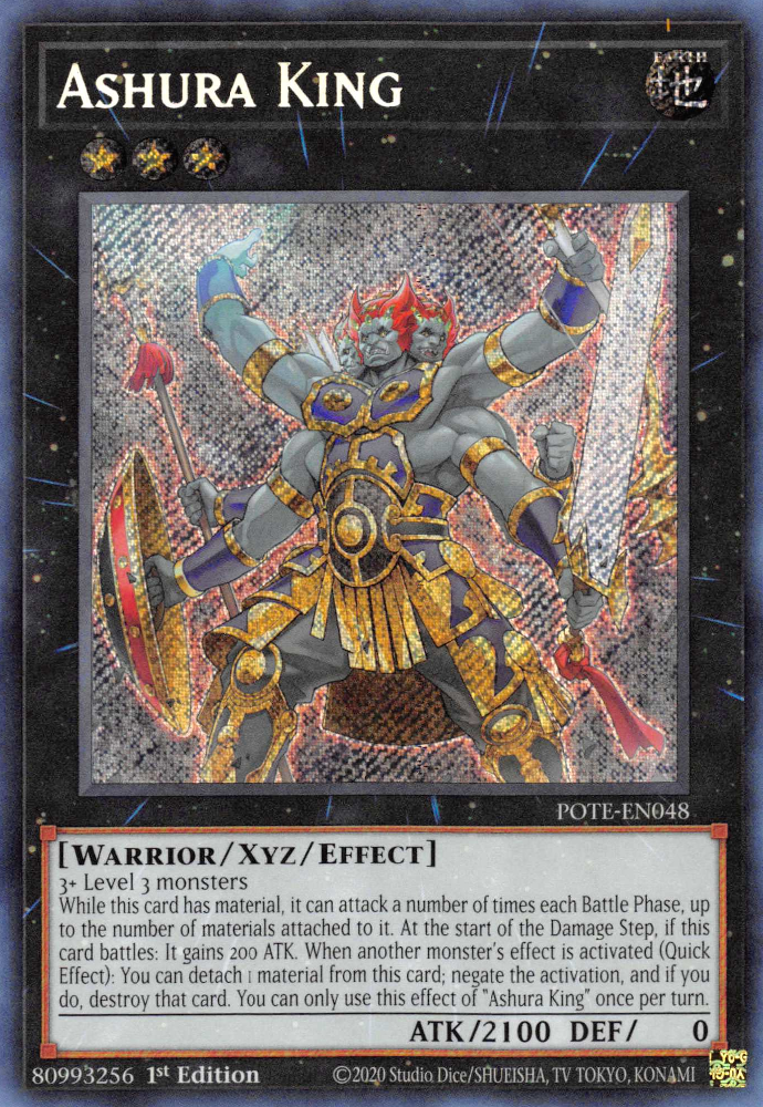 Ashura King [POTE-EN048] Secret Rare | Enigma On Main