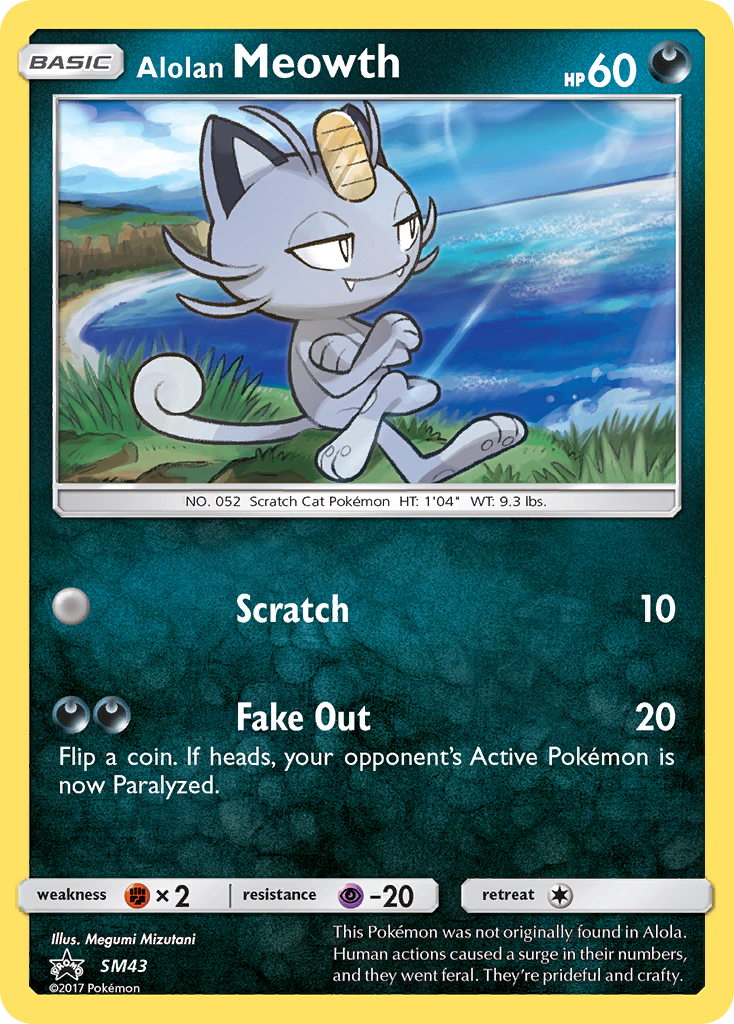 Alolan Meowth (SM43) [Sun & Moon: Black Star Promos] | Enigma On Main