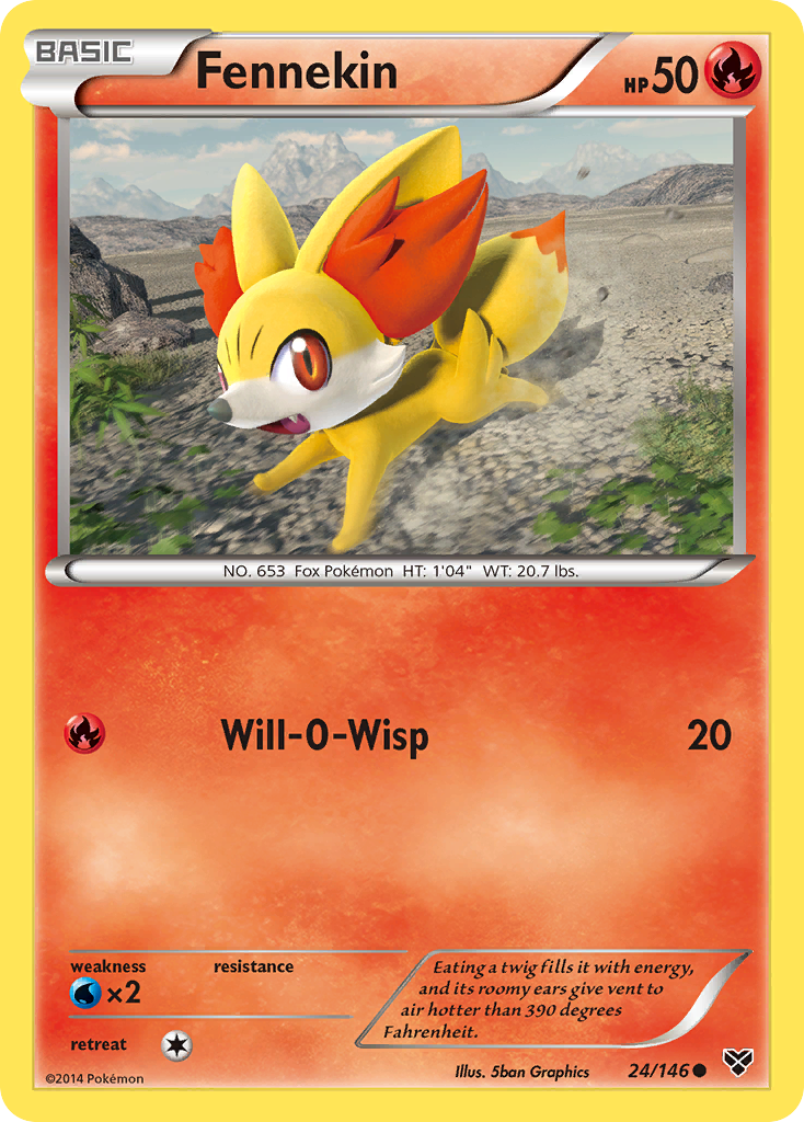 Fennekin (24/146) [XY: Base Set] | Enigma On Main