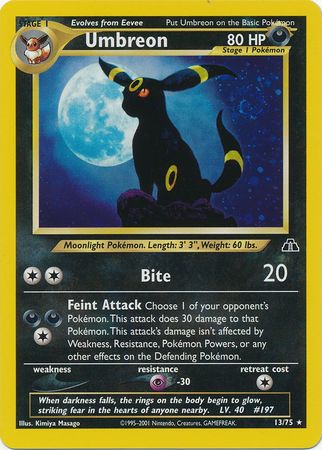 Umbreon (13/75) [Neo Discovery Unlimited] | Enigma On Main