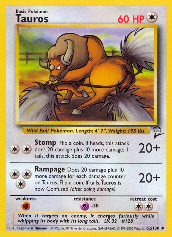 Tauros (62/130) [Base Set 2] | Enigma On Main