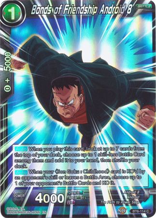 Bonds of Friendship Android 8 (Reprint) (BT6-114) [Battle Evolution Booster] | Enigma On Main