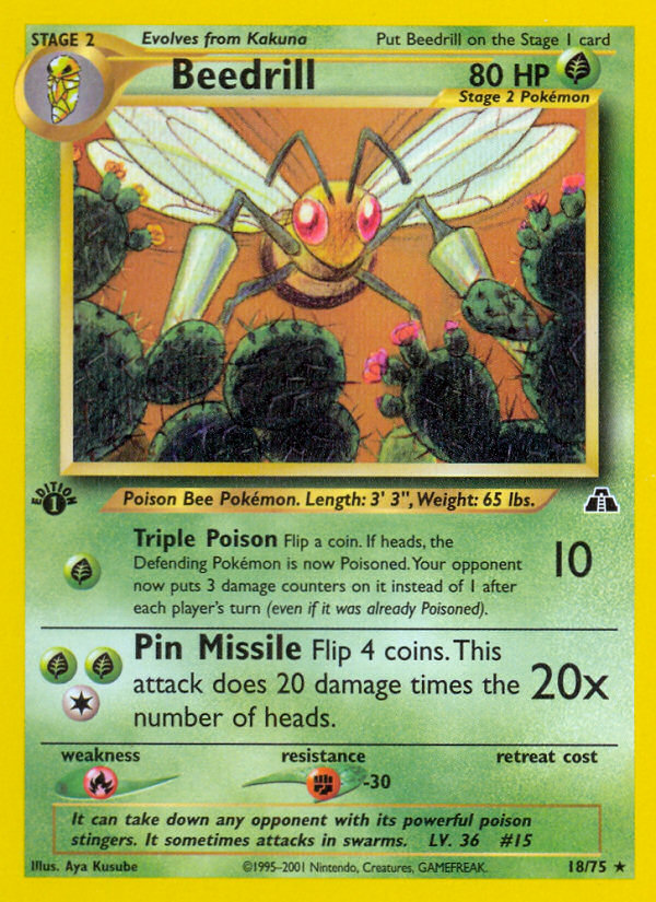 Beedrill (18/75) [Neo Discovery 1st Edition] | Enigma On Main