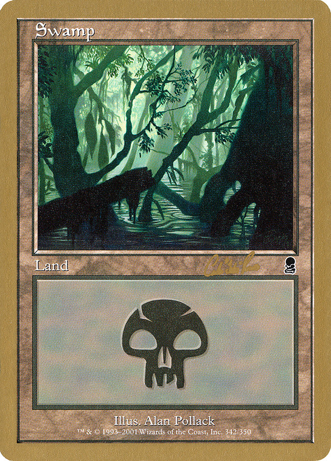 Swamp (cr342) (Carlos Romao) [World Championship Decks 2002] | Enigma On Main