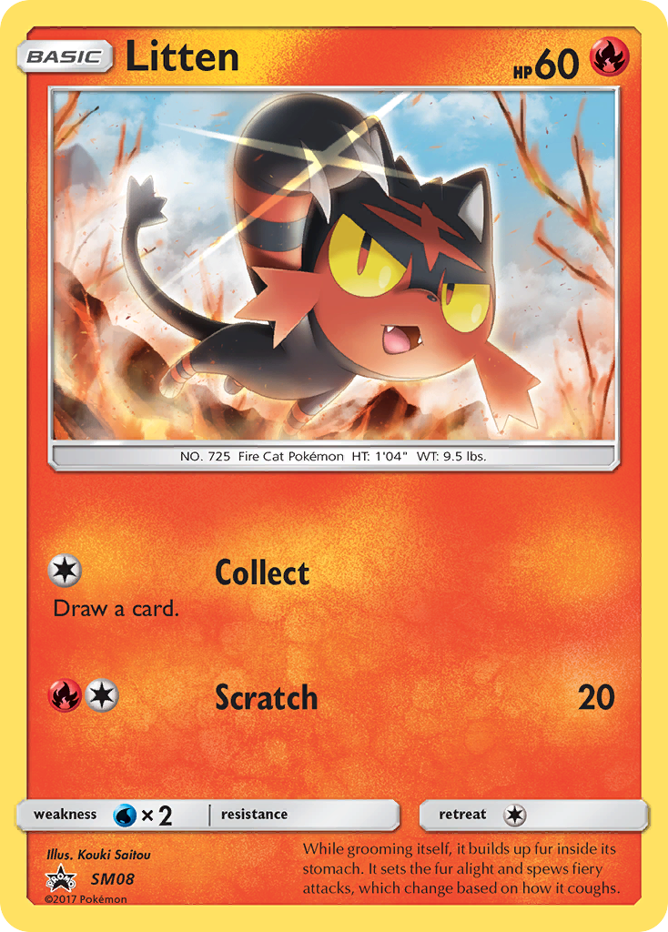 Litten (SM08) [Sun & Moon: Black Star Promos] | Enigma On Main