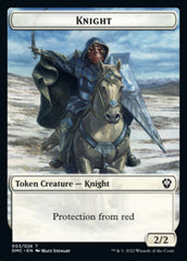 Zombie Knight // Knight Double-sided Token [Dominaria United Commander Tokens] | Enigma On Main