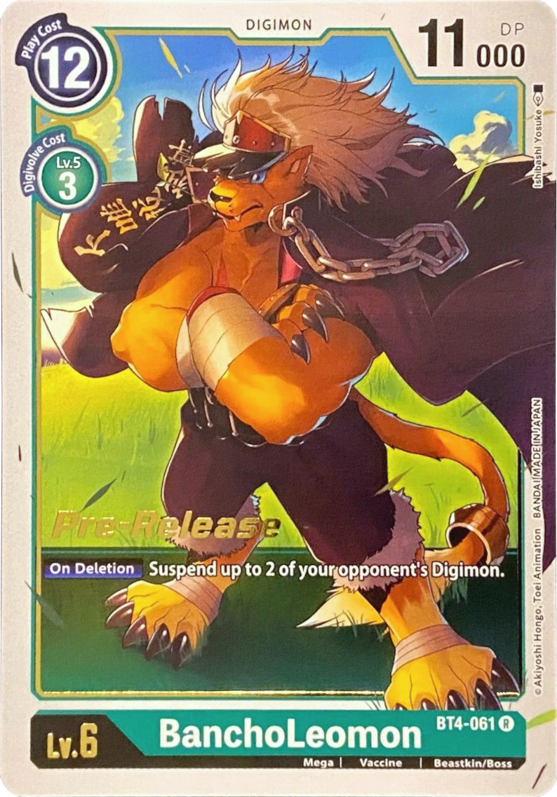 BanchoLeomon [BT4-061] [Great Legend Pre-Release Promos] | Enigma On Main