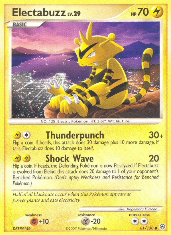 Electabuzz (81/130) [Diamond & Pearl: Base Set] | Enigma On Main