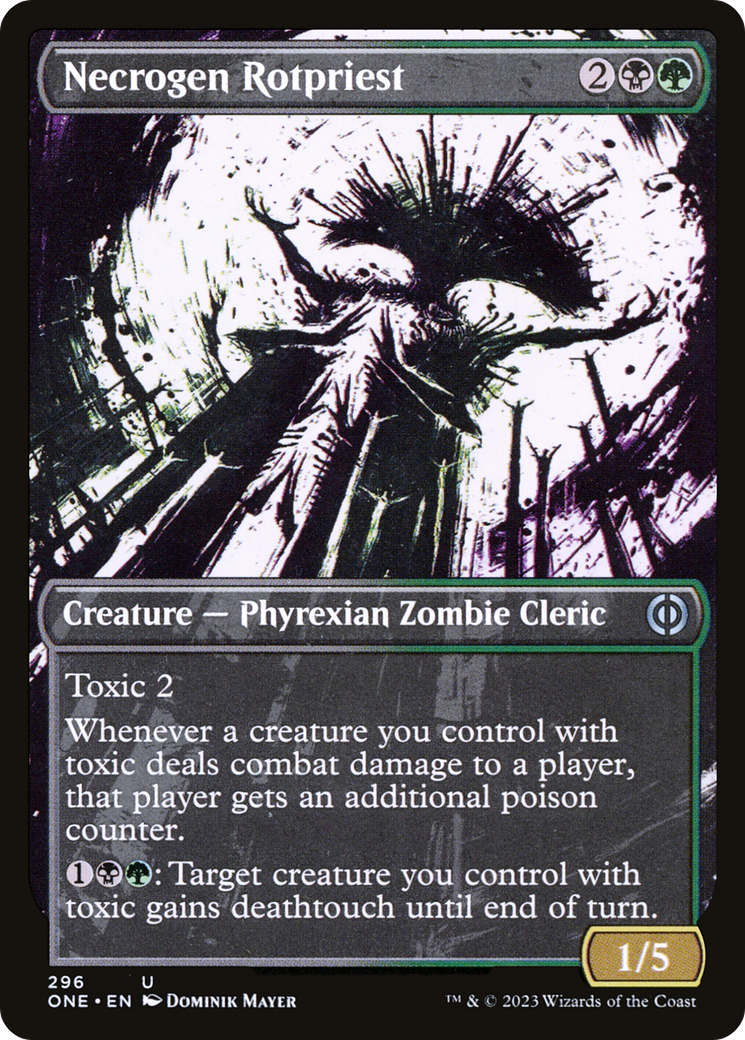 Necrogen Rotpriest (Borderless Ichor) [Phyrexia: All Will Be One] | Enigma On Main