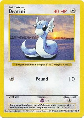 Dratini (26/102) [Base Set Shadowless Unlimited] | Enigma On Main