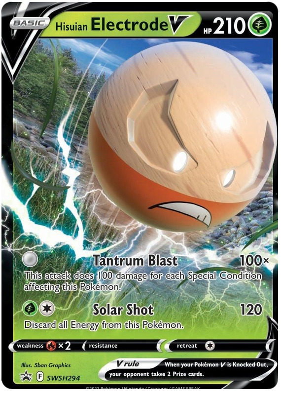 Hisuian Electrode V (SWSH294) (Jumbo Card) [Sword & Shield: Black Star Promos] | Enigma On Main