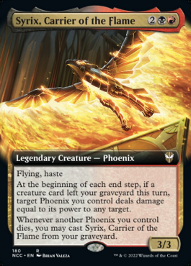 Syrix, Carrier of the Flame (Extended Art) [Streets of New Capenna Commander] | Enigma On Main