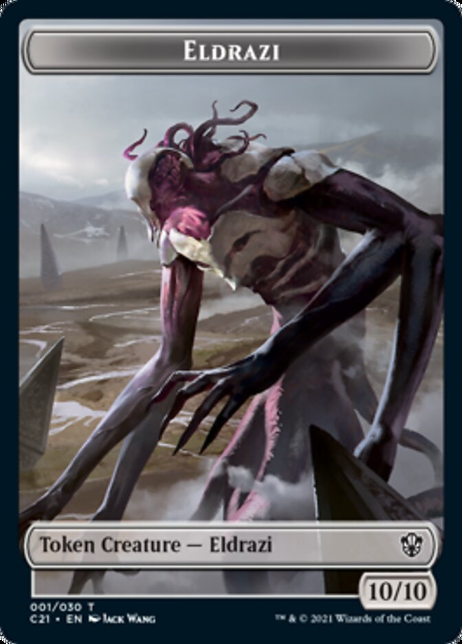 Eldrazi // Champion of Wits Token [Commander 2021 Tokens] | Enigma On Main