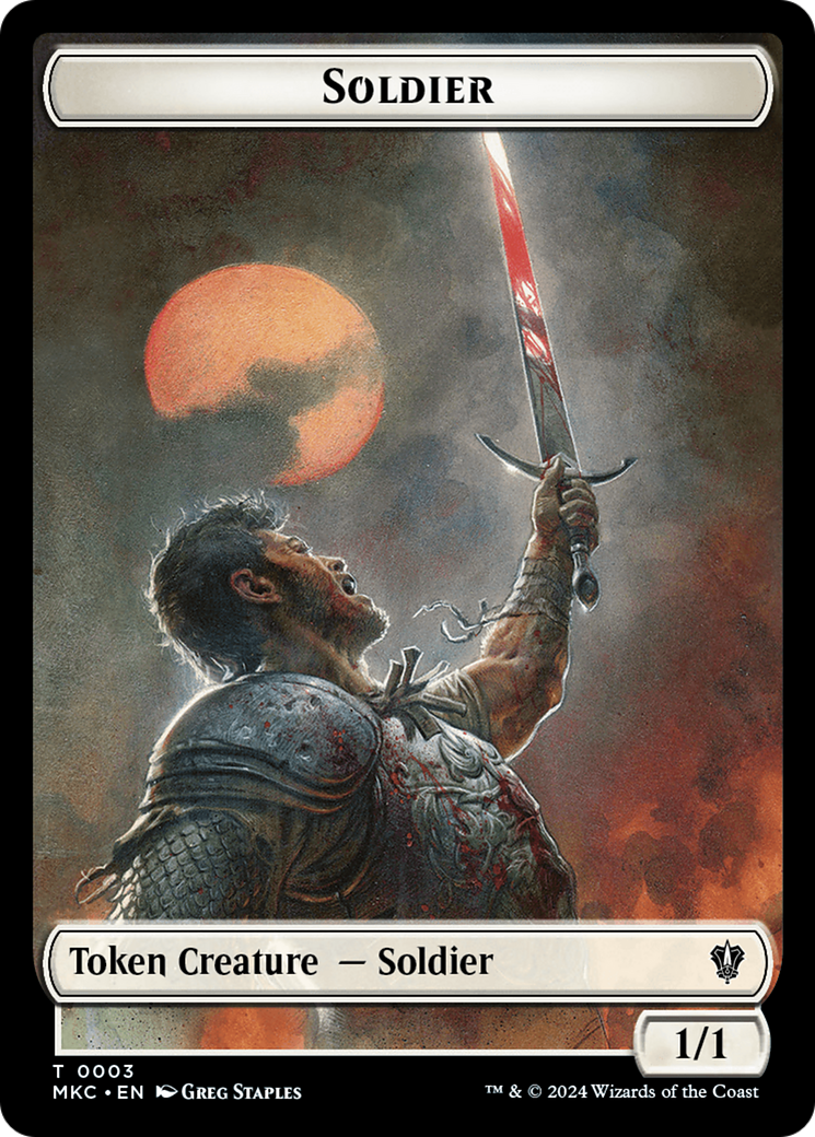 Soldier // Ogre Double-Sided Token [Murders at Karlov Manor Commander Tokens] | Enigma On Main