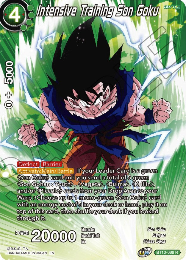 Intensive Training Son Goku (BT10-066) [Theme Selection: History of Son Goku] | Enigma On Main