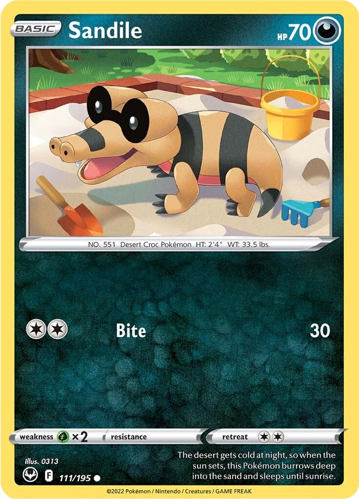 Sandile (111/195) [Sword & Shield: Silver Tempest] | Enigma On Main