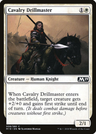 Cavalry Drillmaster [Core Set 2019] | Enigma On Main