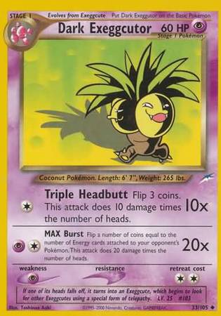 Dark Exeggutor (33/105) [Neo Destiny Unlimited] | Enigma On Main