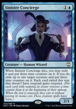 Sinister Concierge (Promo Pack) [Streets of New Capenna Commander Promos] | Enigma On Main