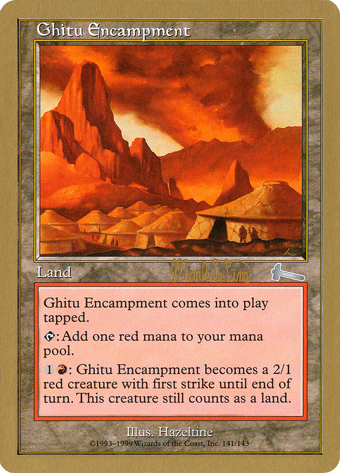 Ghitu Encampment (Mark Le Pine) [World Championship Decks 1999] | Enigma On Main