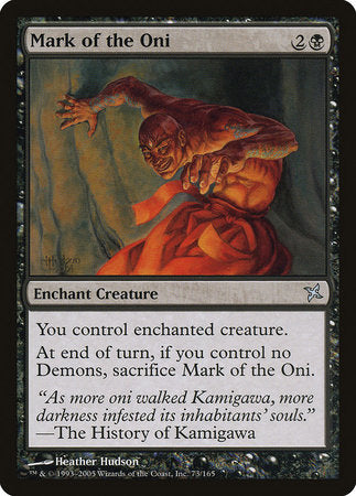 Mark of the Oni [Betrayers of Kamigawa] | Enigma On Main