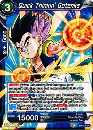 Quick Thinkin' Gotenks (BT5-039) [Miraculous Revival] | Enigma On Main