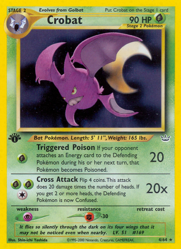 Crobat (4/64) [Neo Revelation 1st Edition] | Enigma On Main