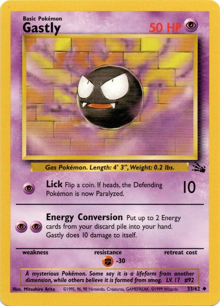 Gastly (33/62) [Fossil Unlimited] | Enigma On Main