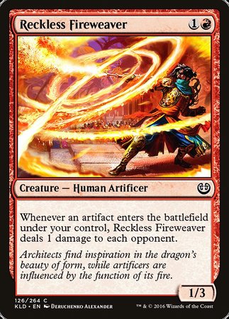 Reckless Fireweaver [Kaladesh] | Enigma On Main