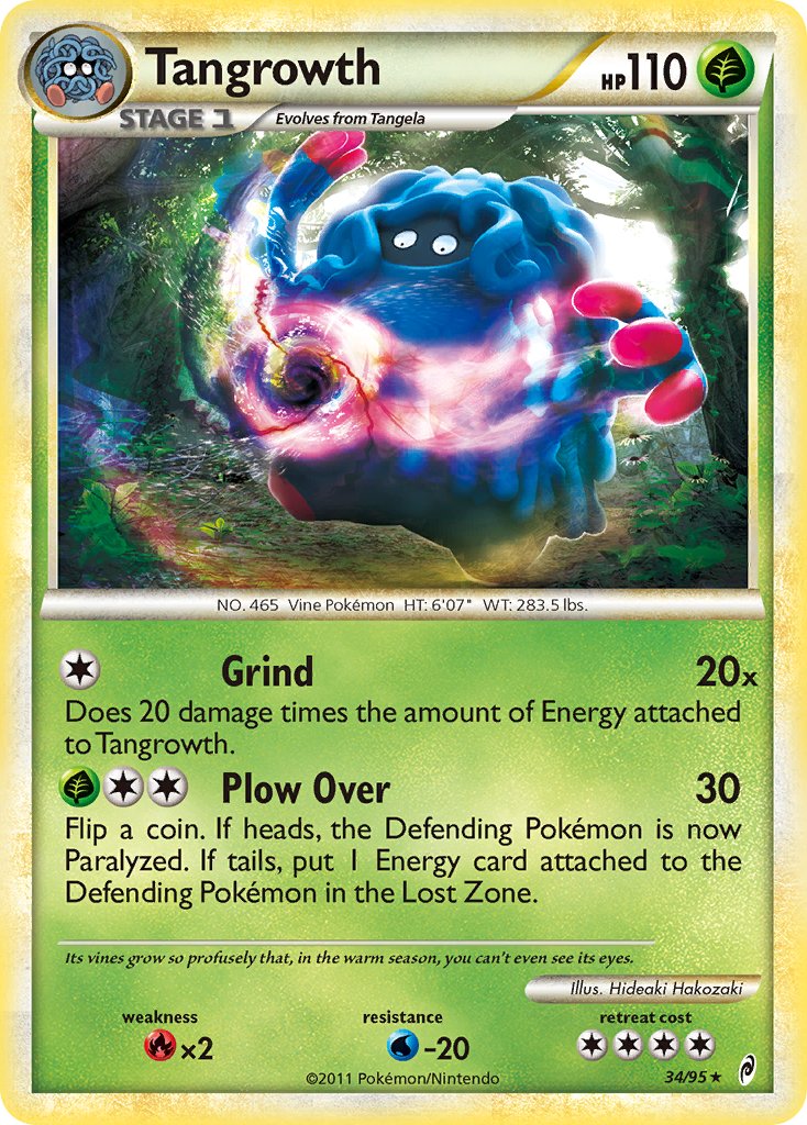 Tangrowth (34/95) (Theme Deck Exclusive) [HeartGold & SoulSilver: Call of Legends] | Enigma On Main