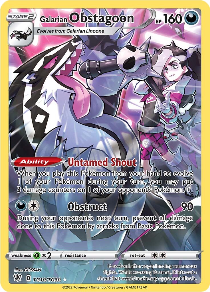 Galarian Obstagoon (TG10/TG30) [Sword & Shield: Astral Radiance] | Enigma On Main