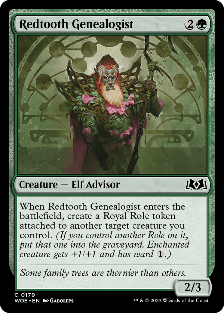 Redtooth Genealogist [Wilds of Eldraine] | Enigma On Main