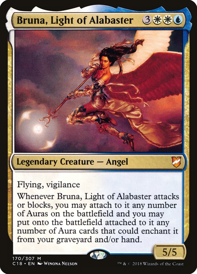 Bruna, Light of Alabaster (Oversized) [Commander 2018 Oversized] | Enigma On Main