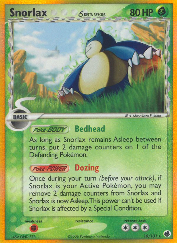 Snorlax (10/101) (Delta Species) [EX: Dragon Frontiers] | Enigma On Main