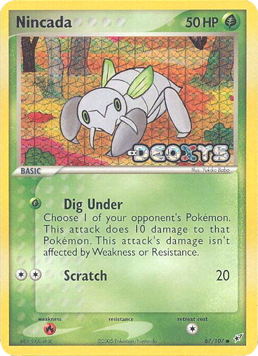 Nincada (67/107) (Stamped) [EX: Deoxys] | Enigma On Main