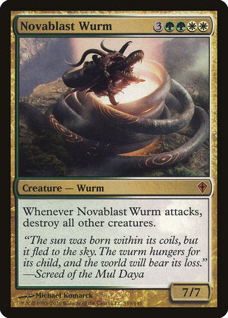 Novablast Wurm [Worldwake] | Enigma On Main