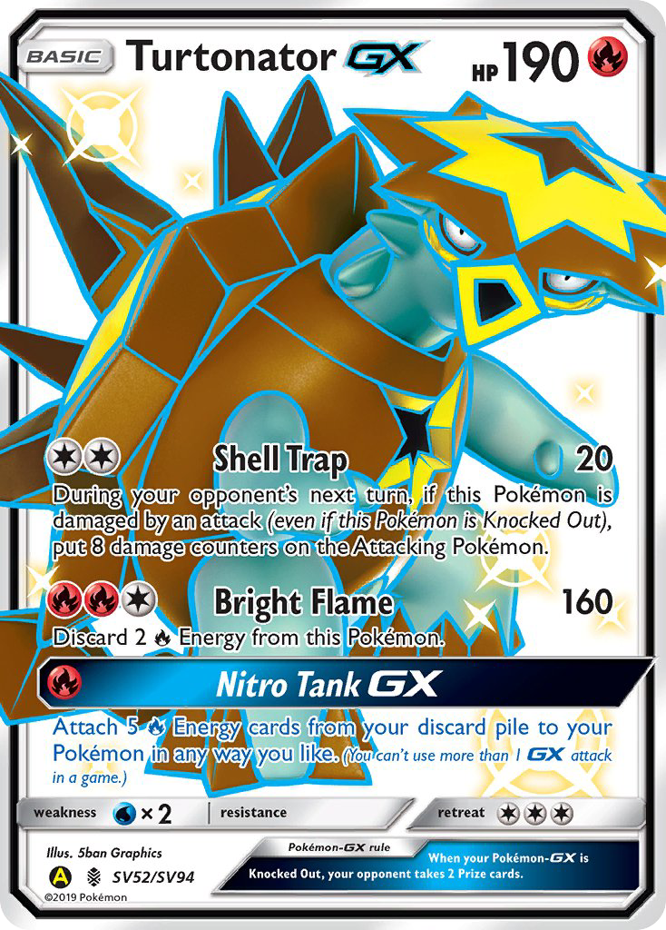 Turtonator GX (SV52/SV94) [Sun & Moon: Hidden Fates - Shiny Vault] | Enigma On Main