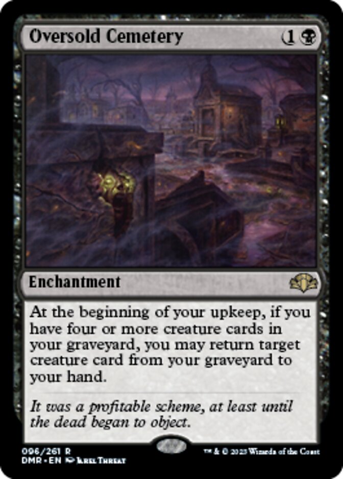 Oversold Cemetery [Dominaria Remastered] | Enigma On Main