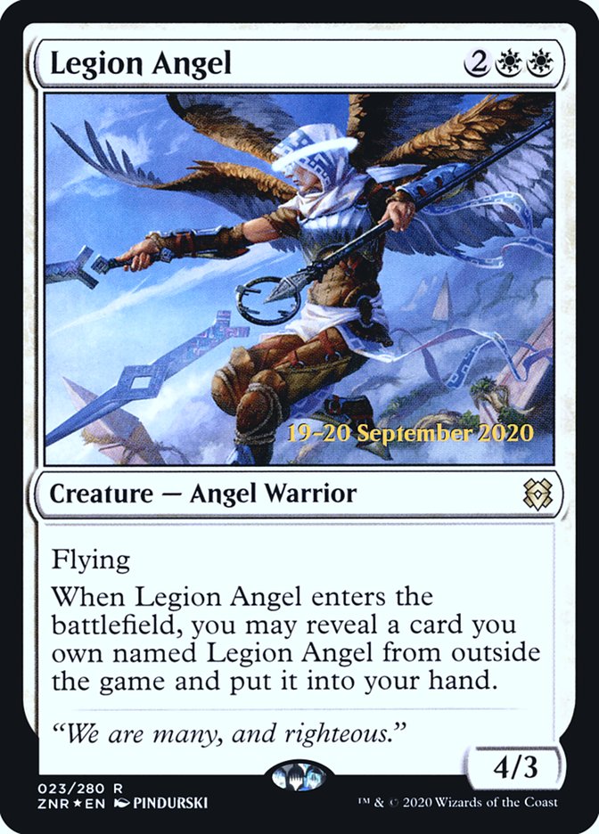 Legion Angel  [Zendikar Rising Prerelease Promos] | Enigma On Main