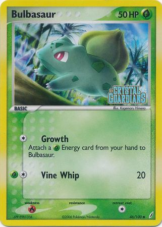 Bulbasaur (46/100) (Stamped) [EX: Crystal Guardians] | Enigma On Main