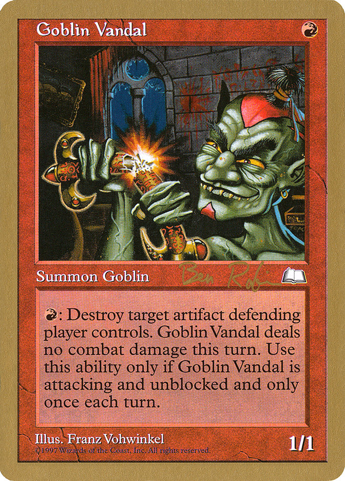 Goblin Vandal (Ben Rubin) [World Championship Decks 1998] | Enigma On Main