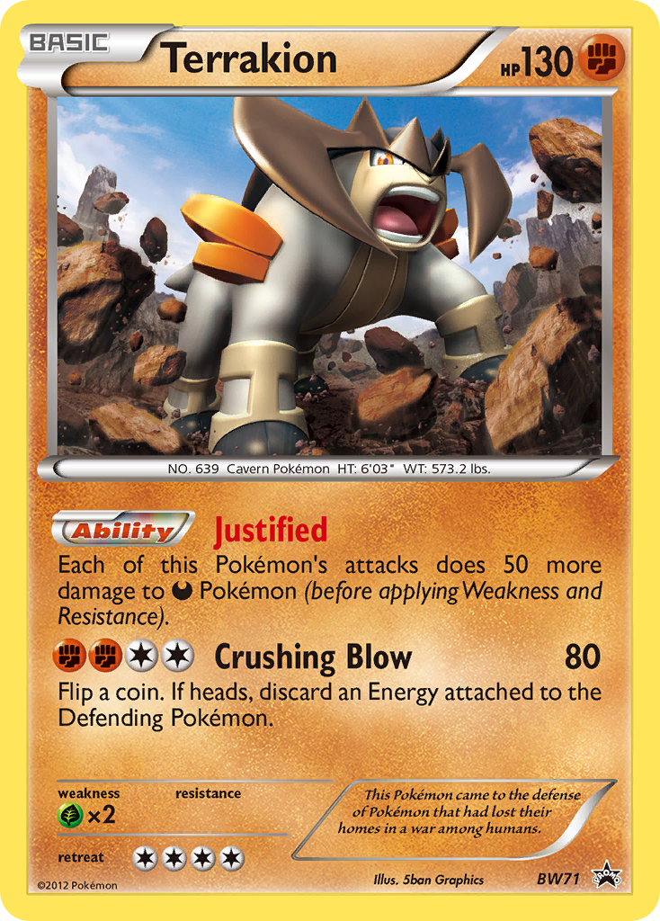 Terrakion (BW71) [Black & White: Black Star Promos] | Enigma On Main