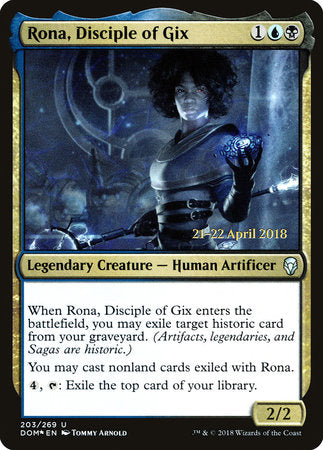 Rona, Disciple of Gix [Dominaria Promos] | Enigma On Main