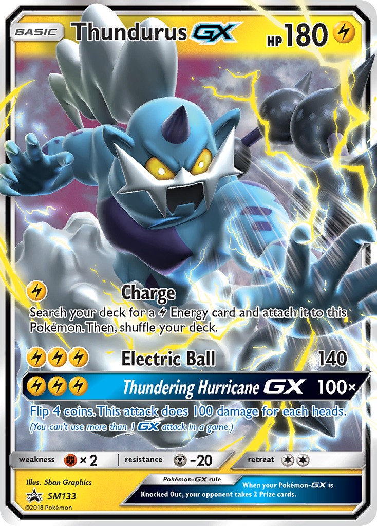 Thundurus GX (SM133) [Sun & Moon: Black Star Promos] | Enigma On Main