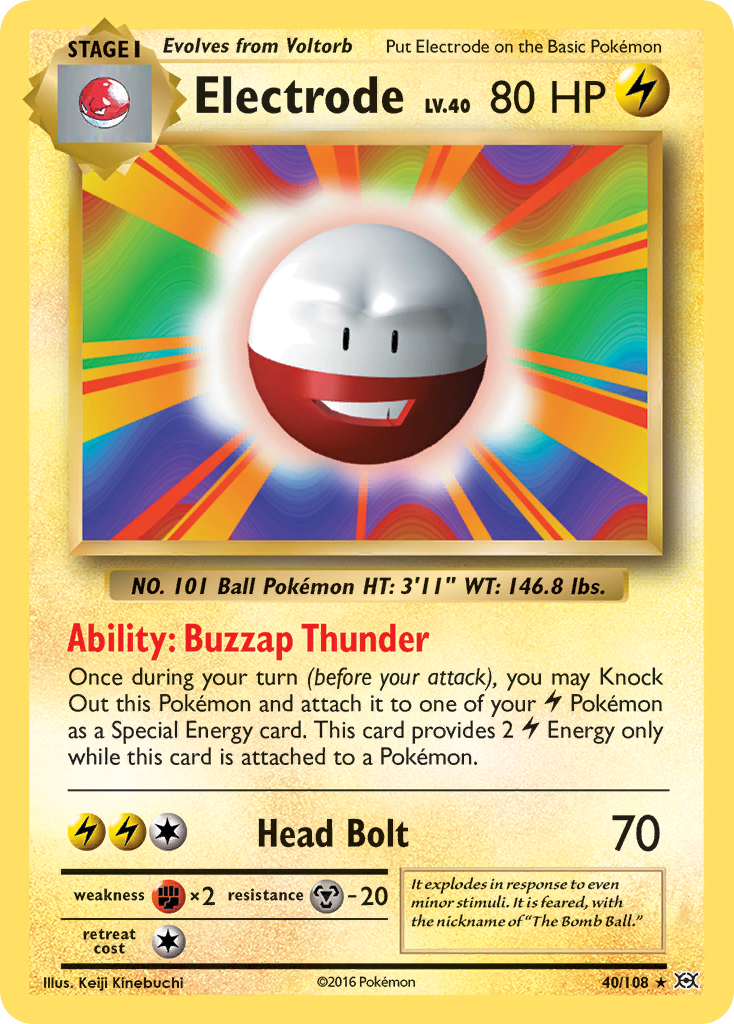 Electrode (40/108) [XY: Evolutions] | Enigma On Main