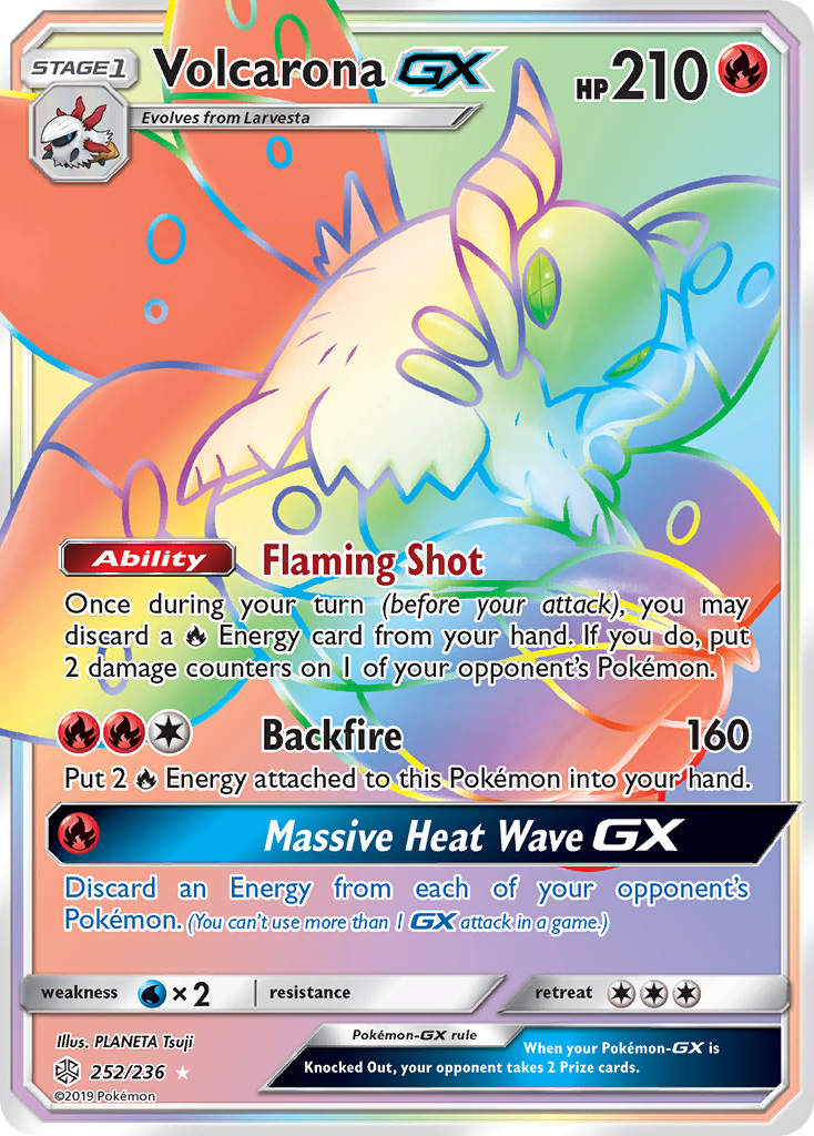 Volcarona GX (252/236) [Sun & Moon: Cosmic Eclipse] | Enigma On Main