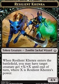 Resilient Khenra // Cat Double-sided Token [Hour of Devastation Tokens] | Enigma On Main