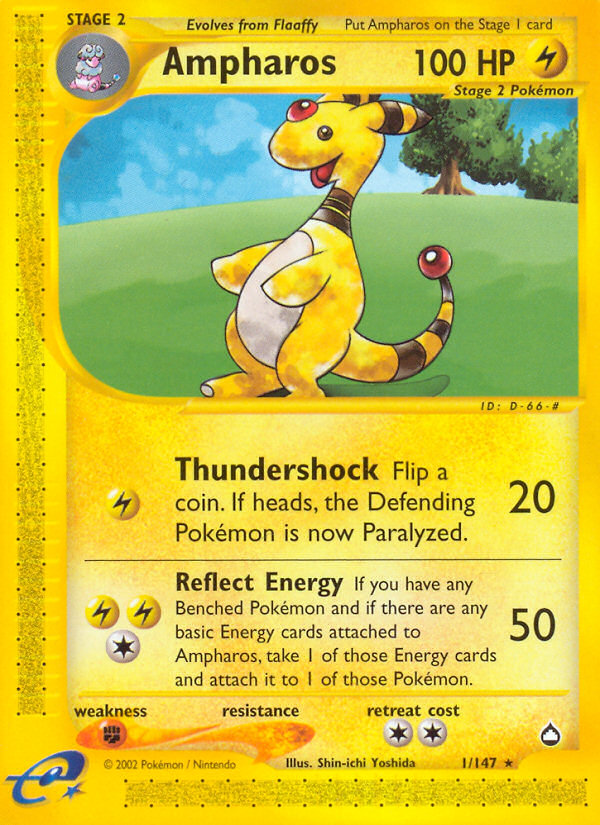 Ampharos (1/147) [Aquapolis] | Enigma On Main