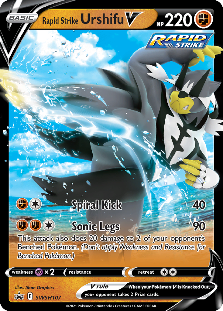 Rapid Strike Urshifu V (SWSH107) [Sword & Shield: Black Star Promos] | Enigma On Main