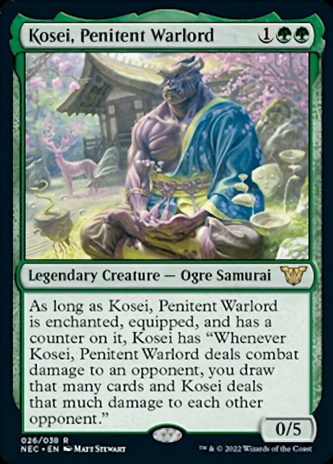 Kosei, Penitent Warlord [Kamigawa: Neon Dynasty Commander] | Enigma On Main